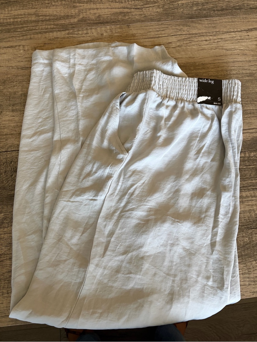 Wide Leg women’s Pants in Light Gray - Size S